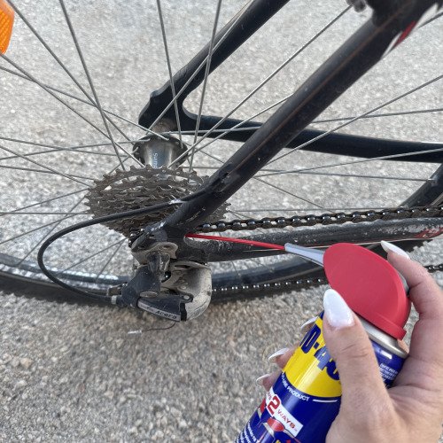 Ποδήλατο εν δράση μόνο με WD40