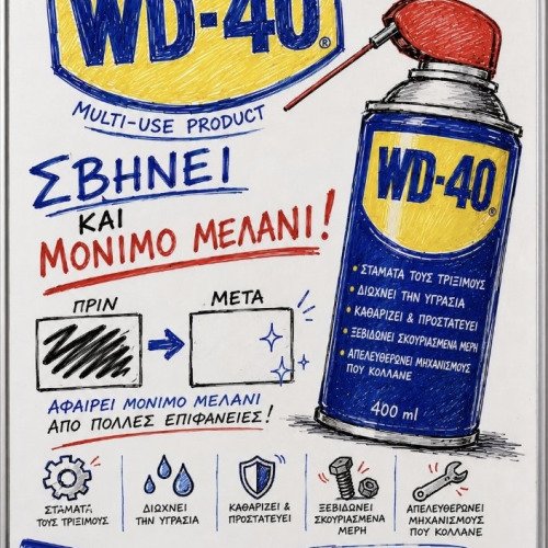 WD40:Απαραίτητο για κάθε σπίτι
